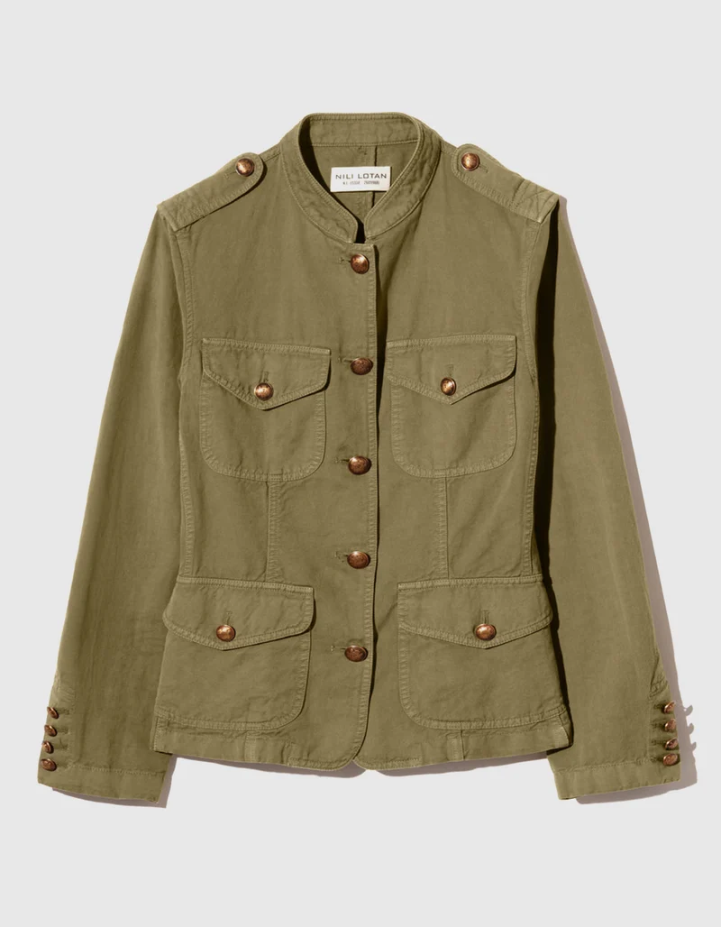 Leinen-Mix Jacke Mona