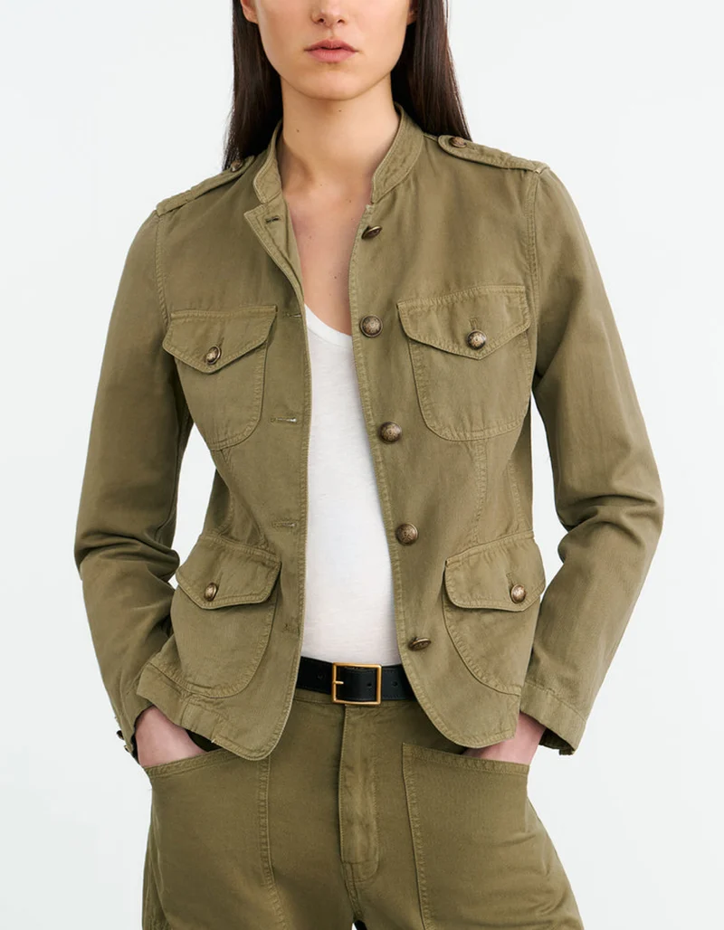 Leinen-Mix Jacke Mona