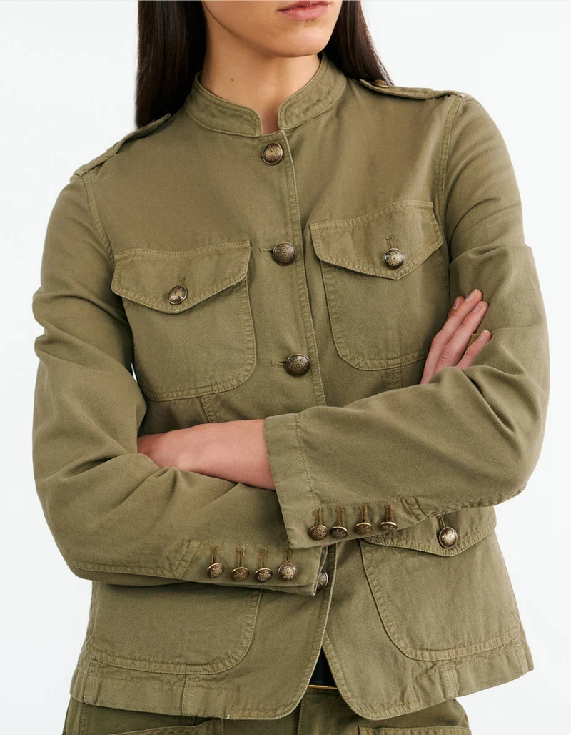 Leinen-Mix Jacke Mona
