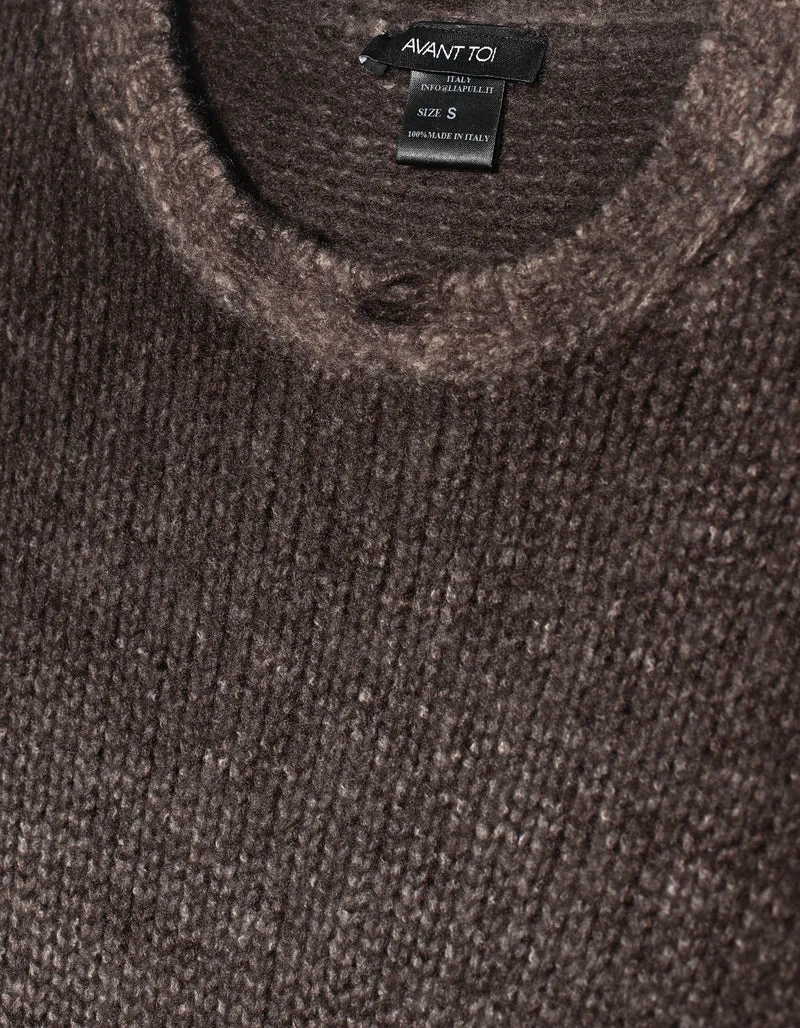 Destroyed-Look Kaschmir-Seiden-Mix Pullover
