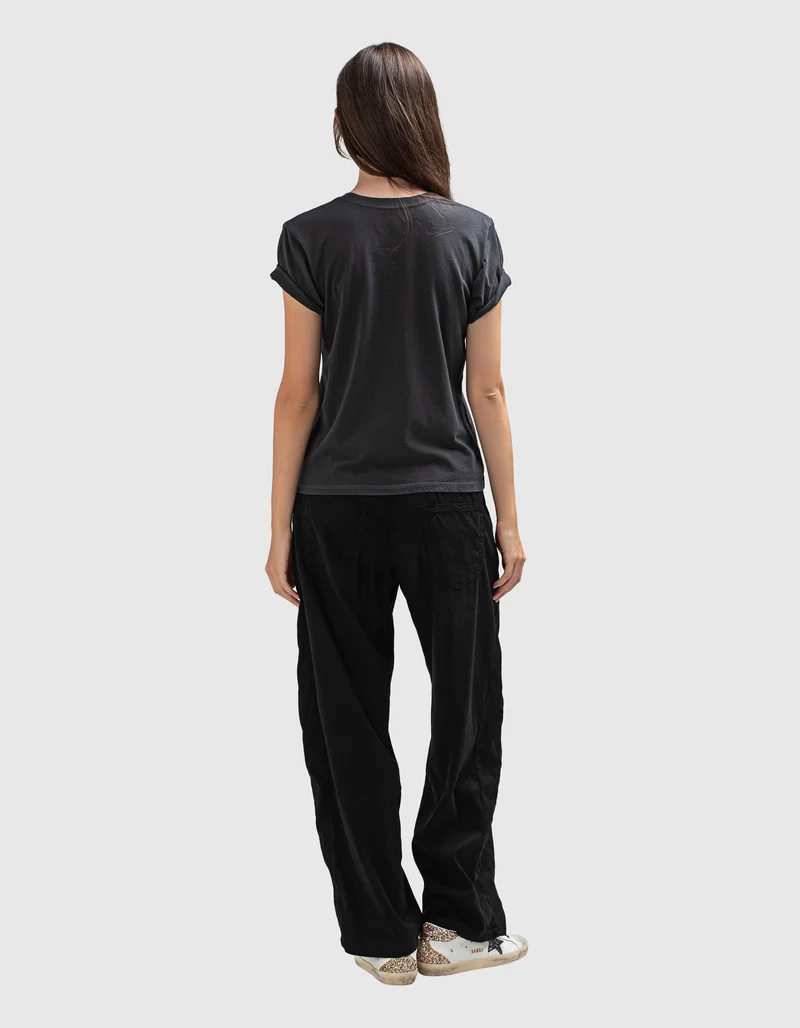 High-Waist Leinen-Mix Hose Cancun