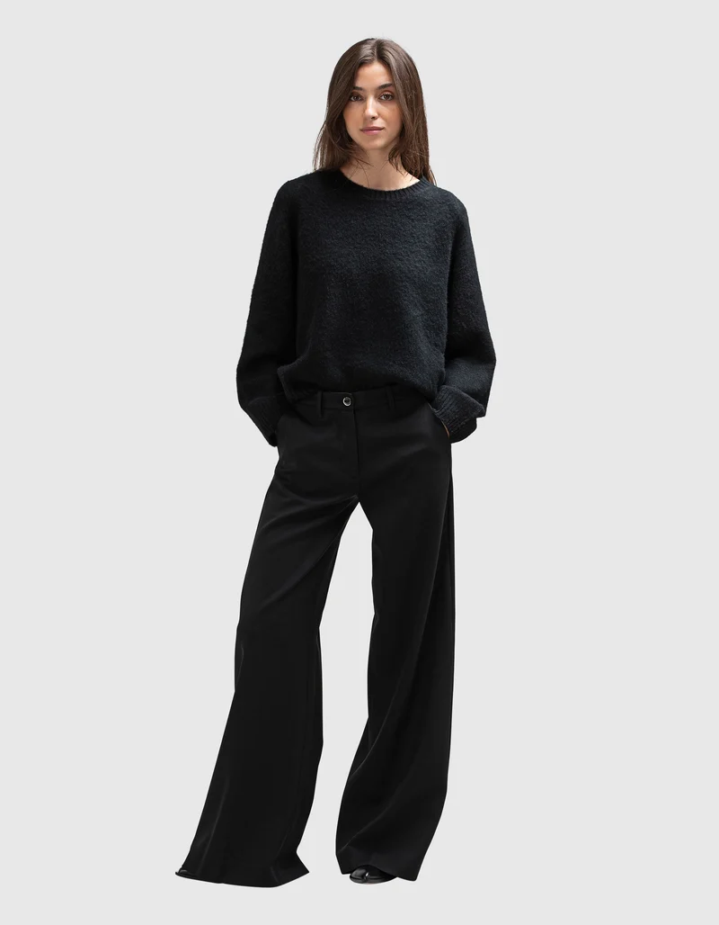 Kaschmirpullover Brushed Round Neck