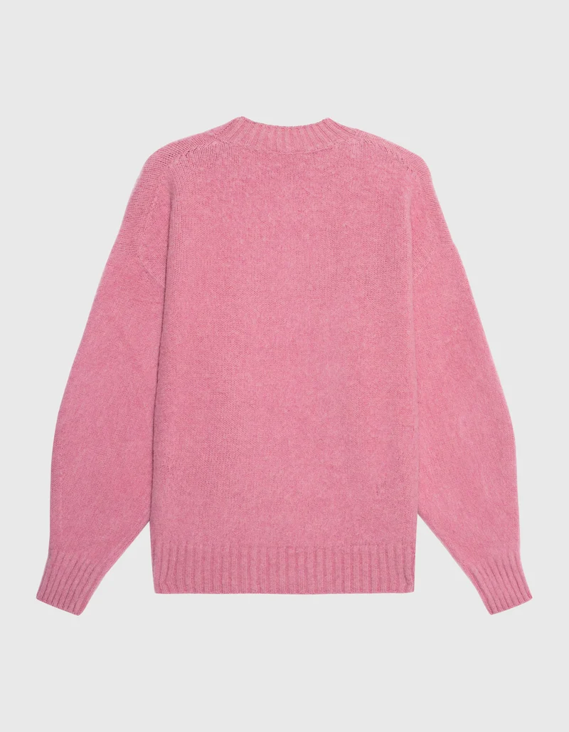 Brushed Wolle-Kaschmir Oversize-Pullover