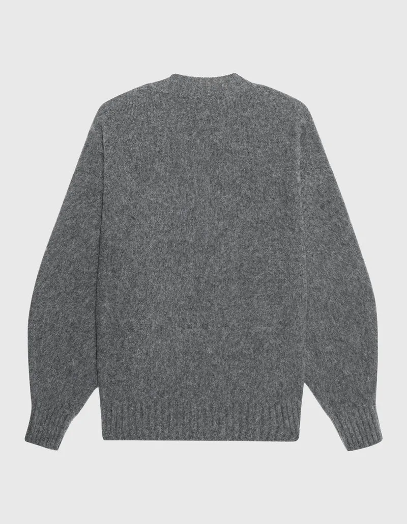 Brushed Wolle-Kaschmir Oversize-Pullover