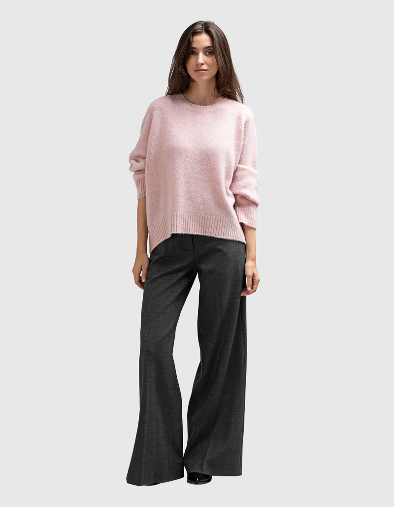 Kaschmirpullover Brushed Round Neck