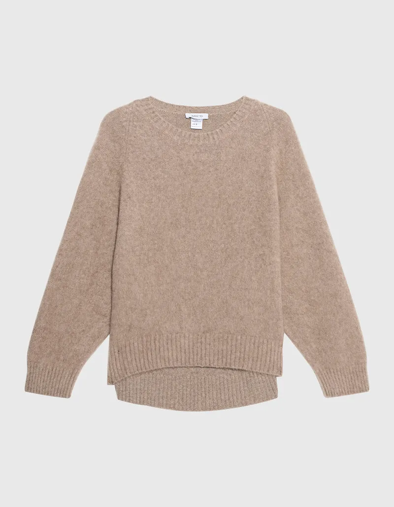 Kaschmirpullover Brushed Round Neck