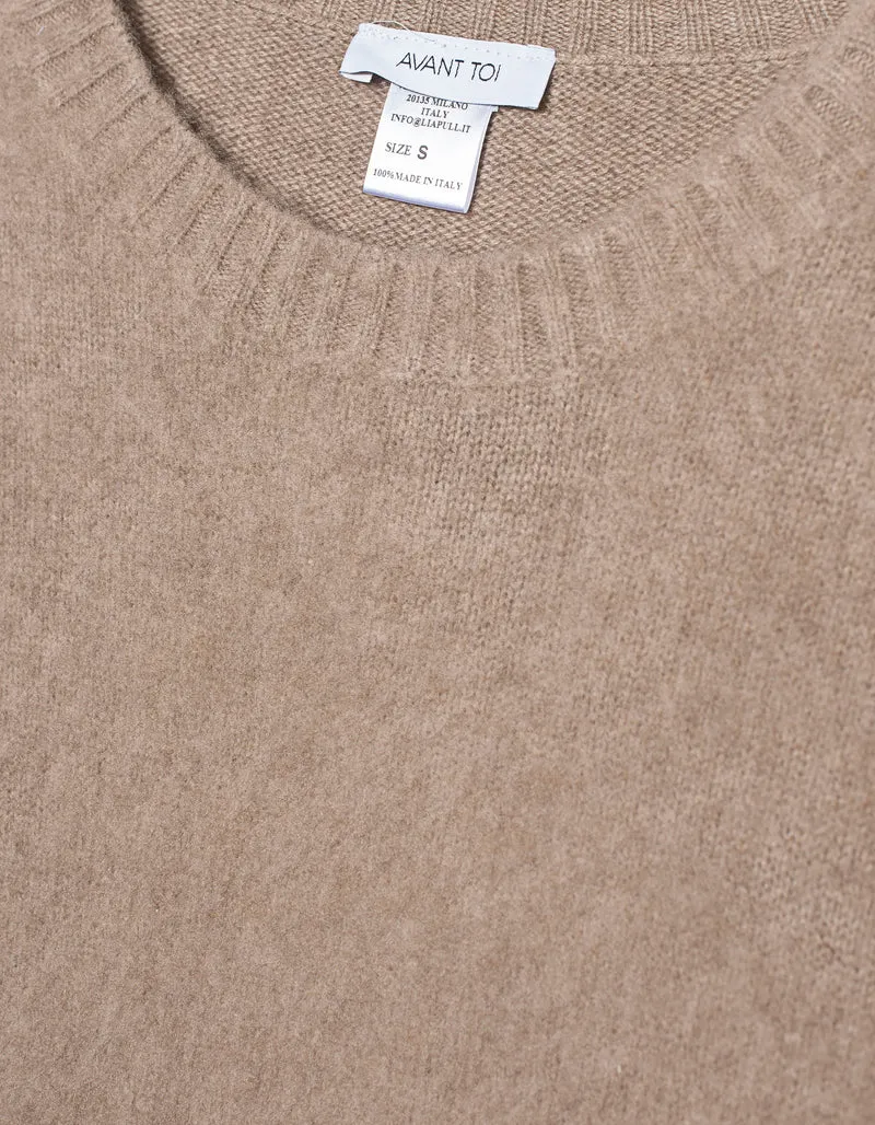 Kaschmirpullover Brushed Round Neck
