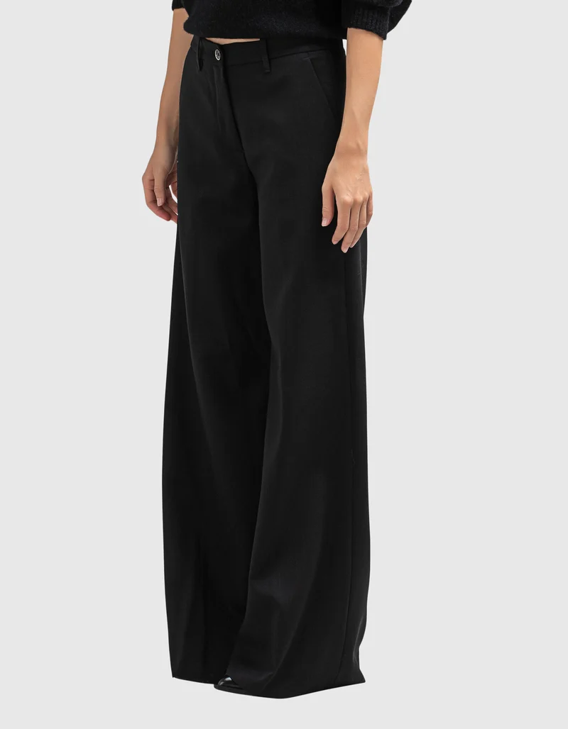 Woll-Mix Palazzo Chino Hose Nadia