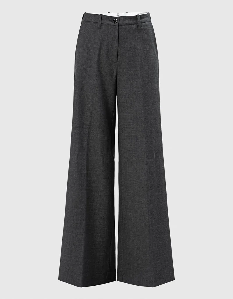 Woll-Mix Palazzo Chino Hose Nadia