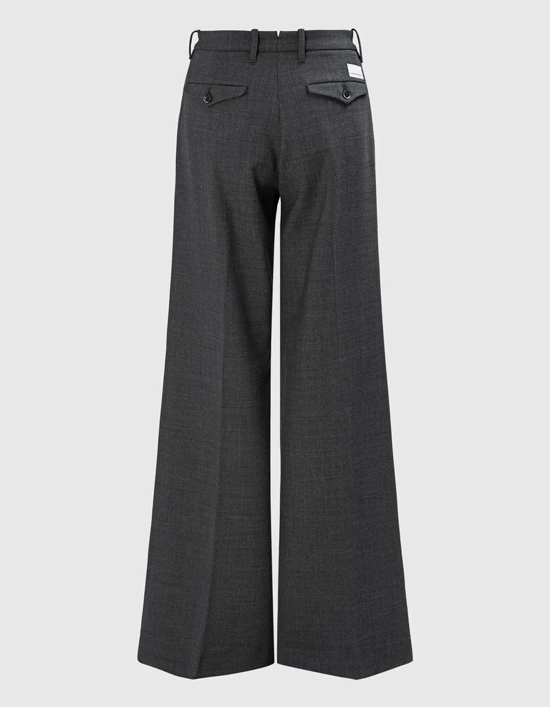 Woll-Mix Palazzo Chino Hose Nadia