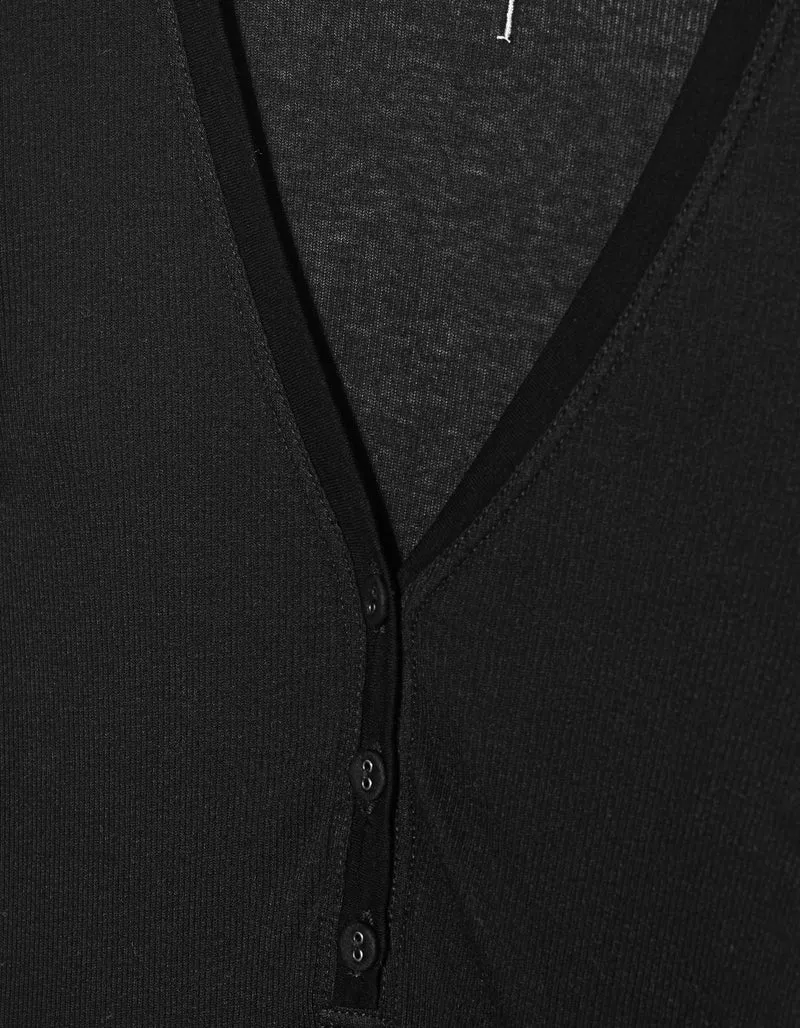 Gerippter Baumwoll-Mix Body