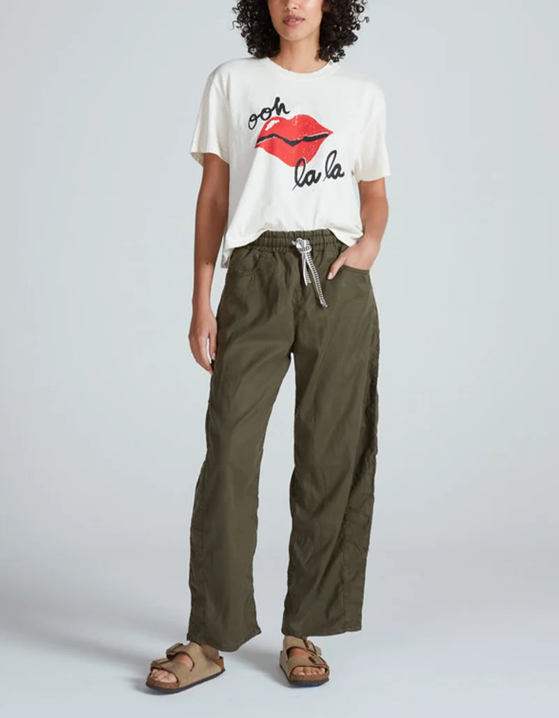 Bedrucktes Cropped Boxy-Fit T-Shirt