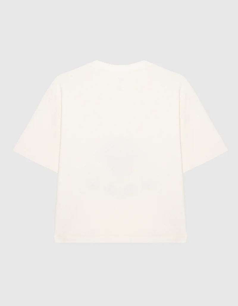 Bedrucktes Cropped Boxy-Fit T-Shirt