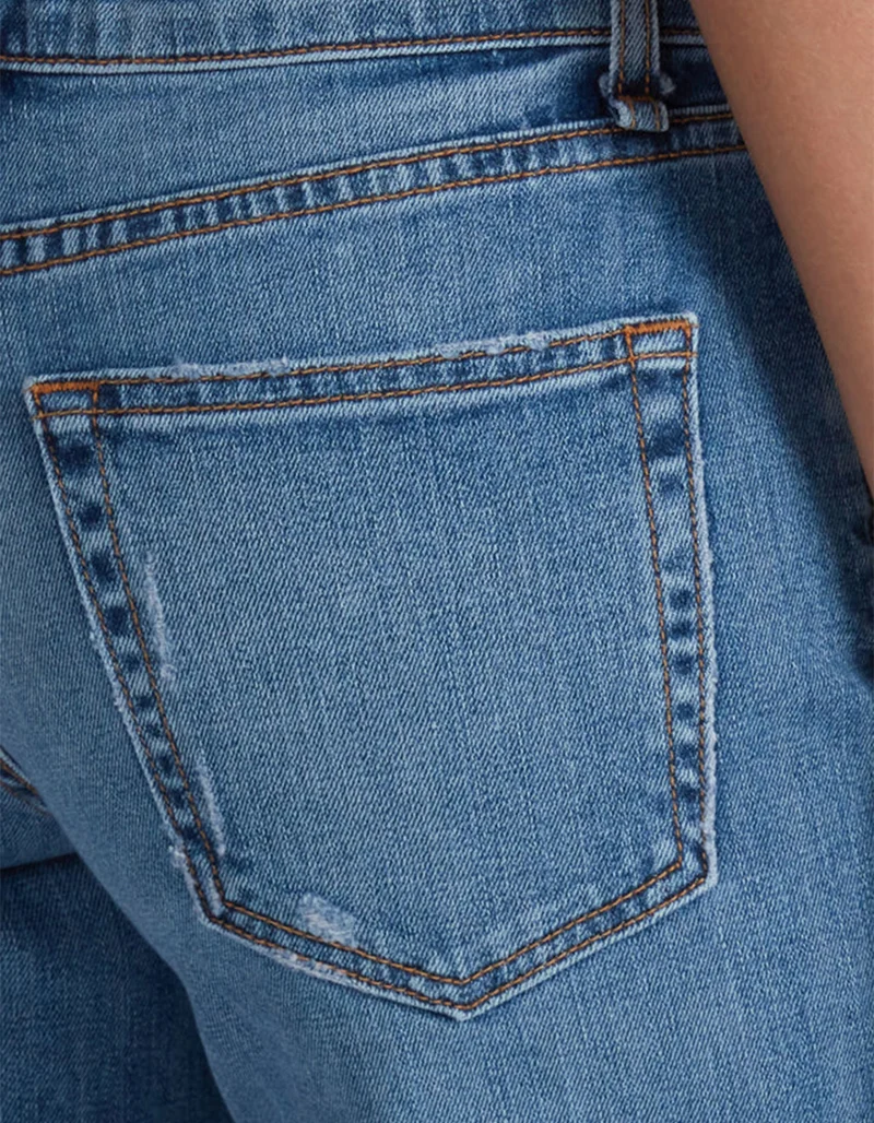 Mid-Rise Crop Wide Leg Jeans