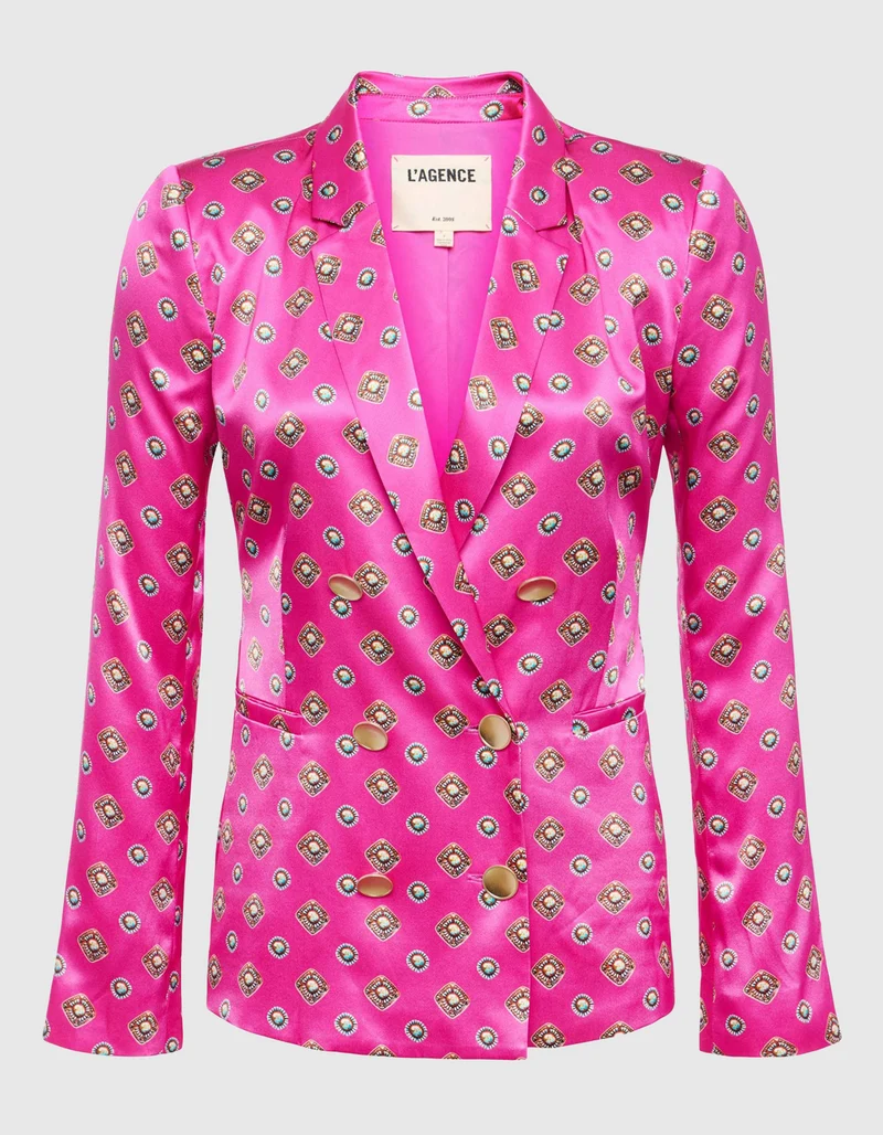 Doppelreihiger Seiden-Blazer Colin