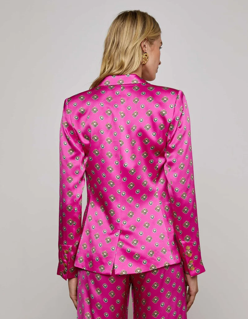 Doppelreihiger Seiden-Blazer Colin