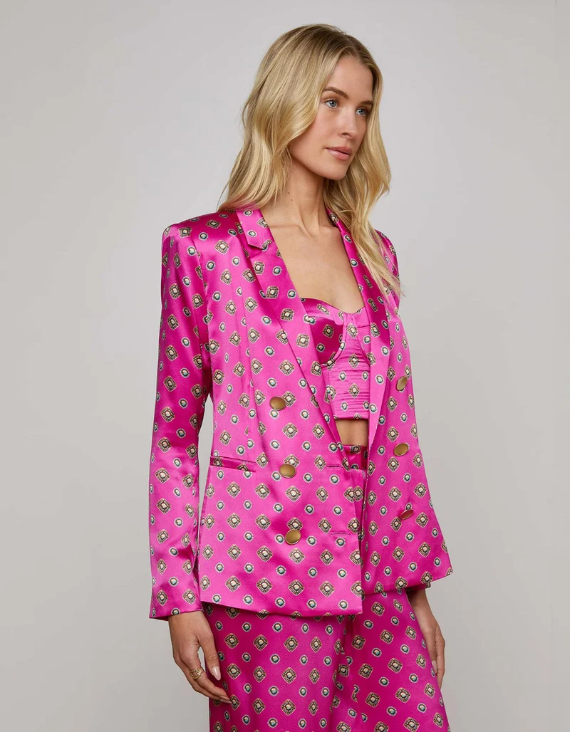Doppelreihiger Seiden-Blazer Colin