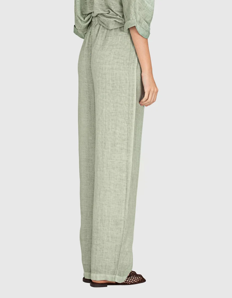 Wide-Leg Leinenhose