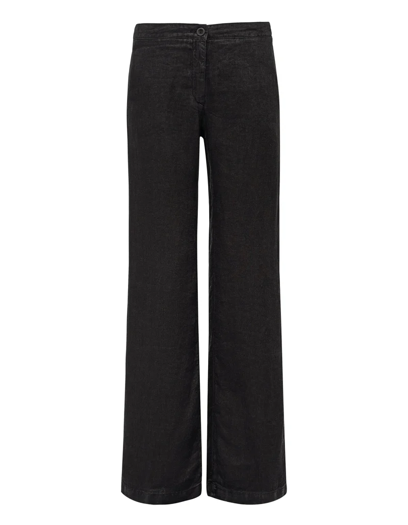 Flared-Leg Leinen-Hose