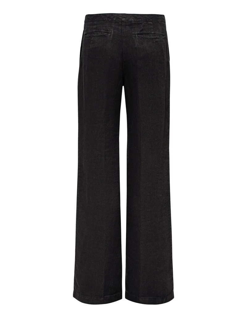 Flared-Leg Leinen-Hose