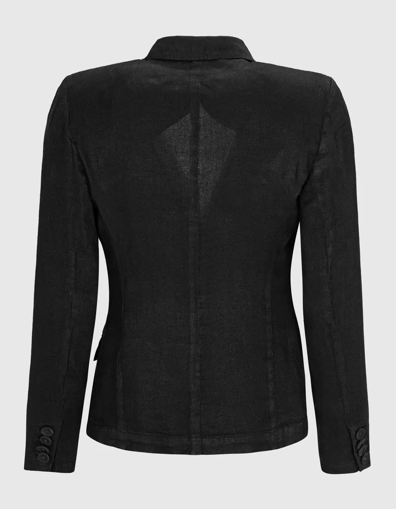 Leinen-Blazer