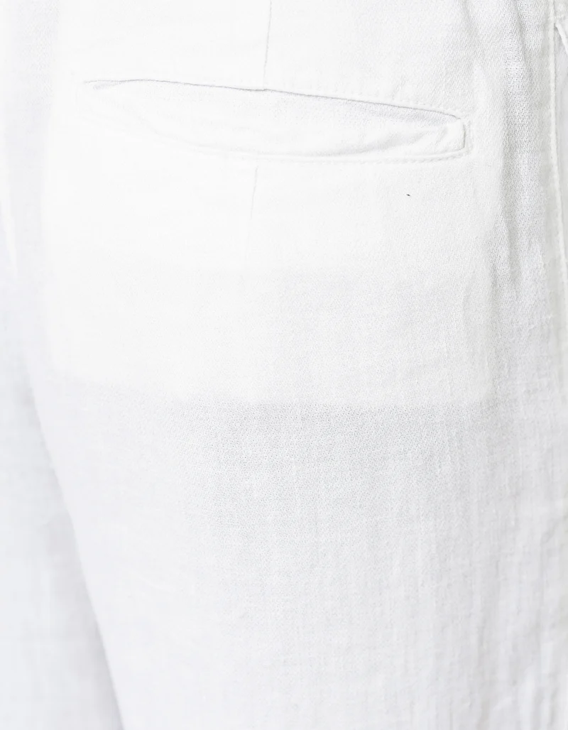 Flared-Leg Leinen-Hose