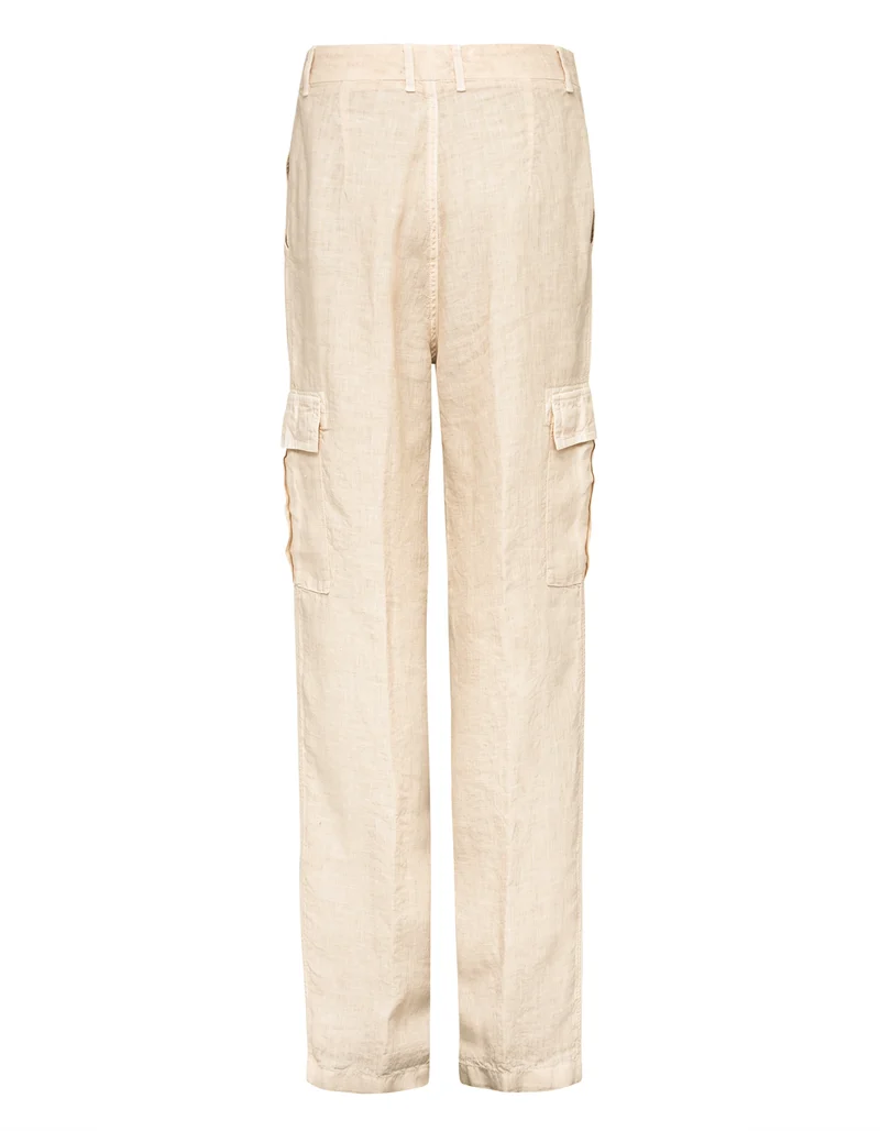 Leinen-Hose im Cargo-Stil