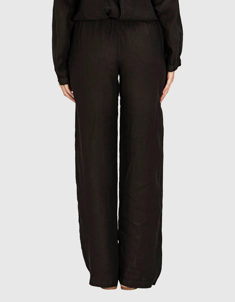 Wide-Leg Leinen-Hose