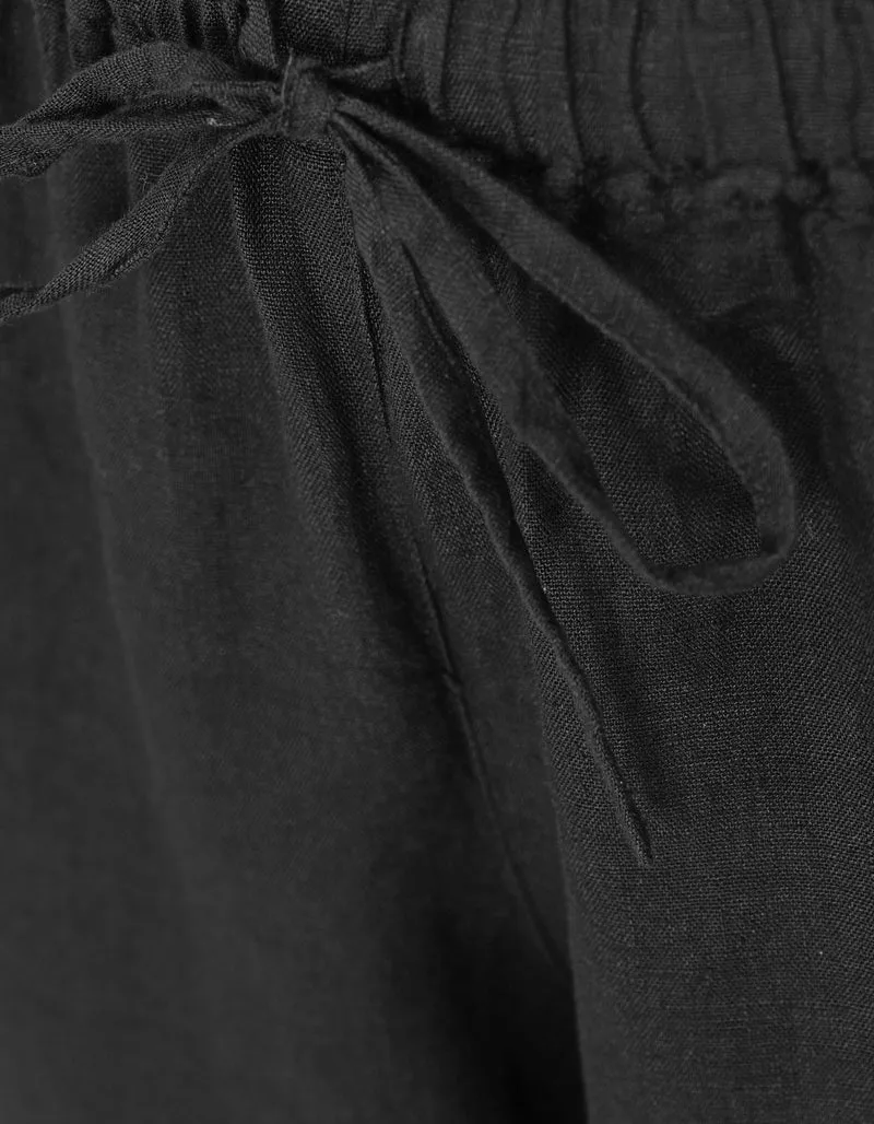 Wide-Leg Leinen-Hose