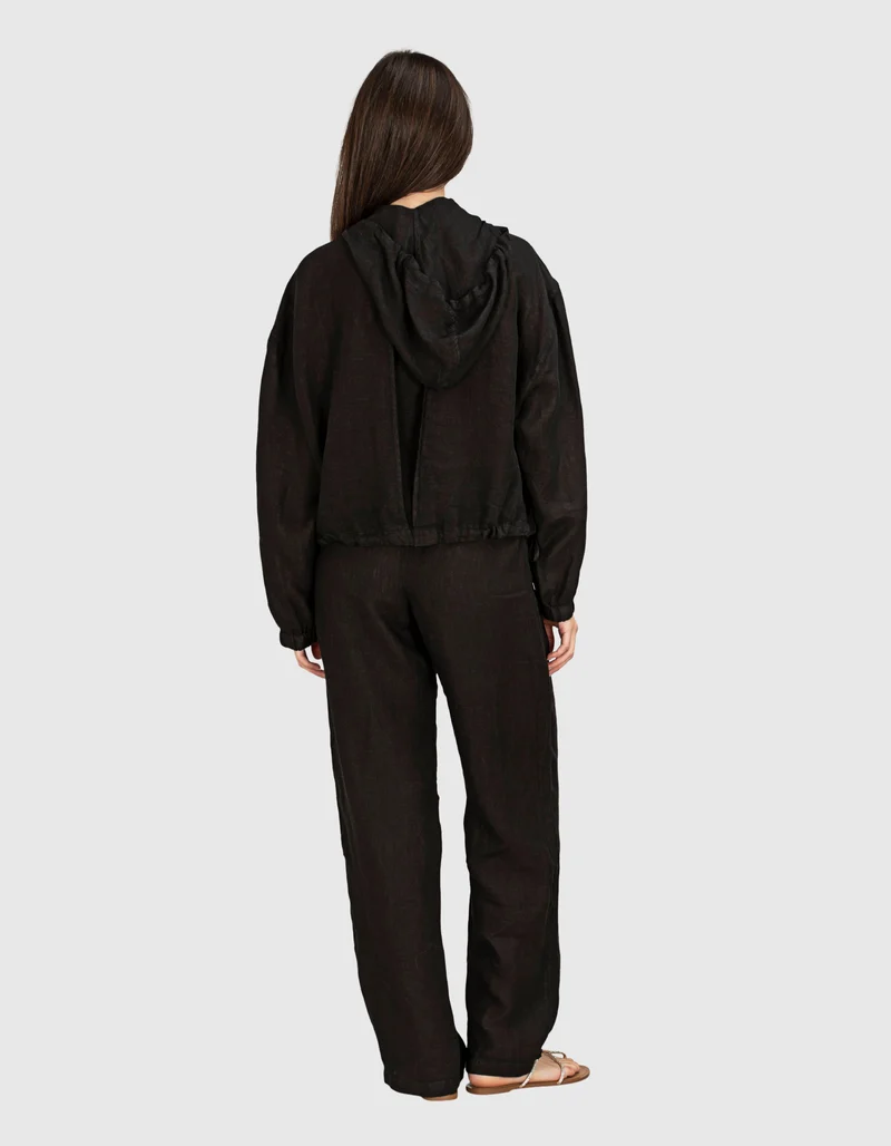 Wide-Leg Leinen-Hose