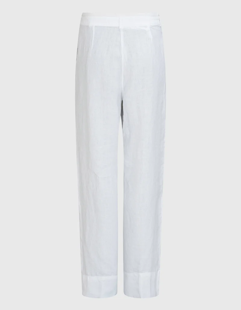 Wide-Leg Leinen-Hose