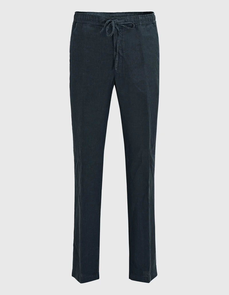 Leinen-Hose mit Eingrifftaschen