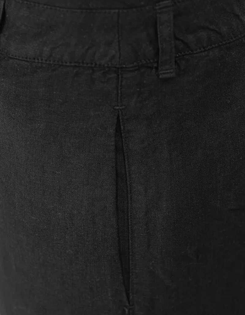 Leinen Paperbag-Hose