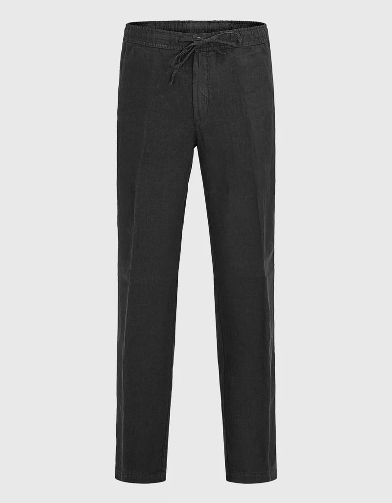 Leinen-Hose mit Eingrifftaschen