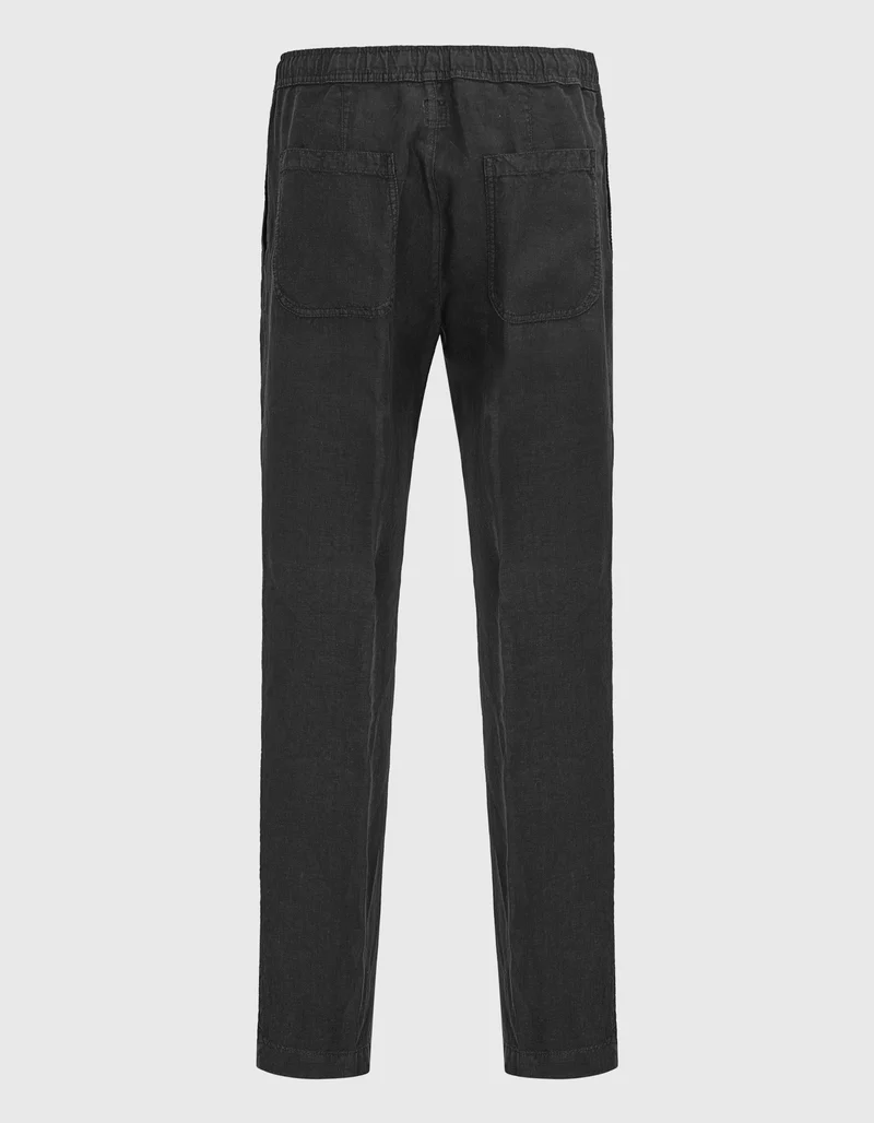 Leinen-Hose mit Eingrifftaschen