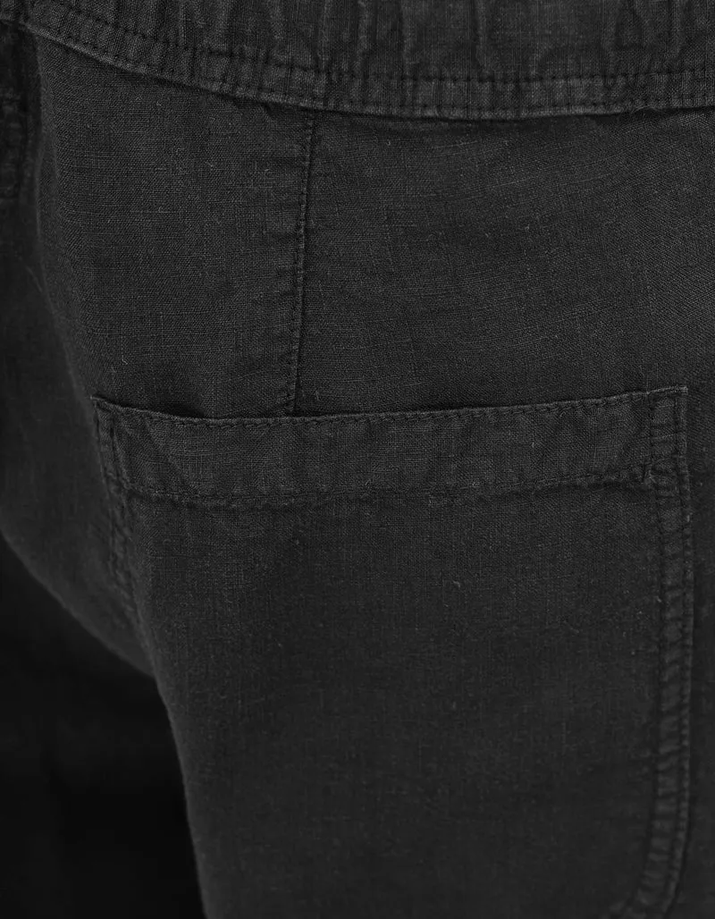 Leinen-Hose mit Eingrifftaschen