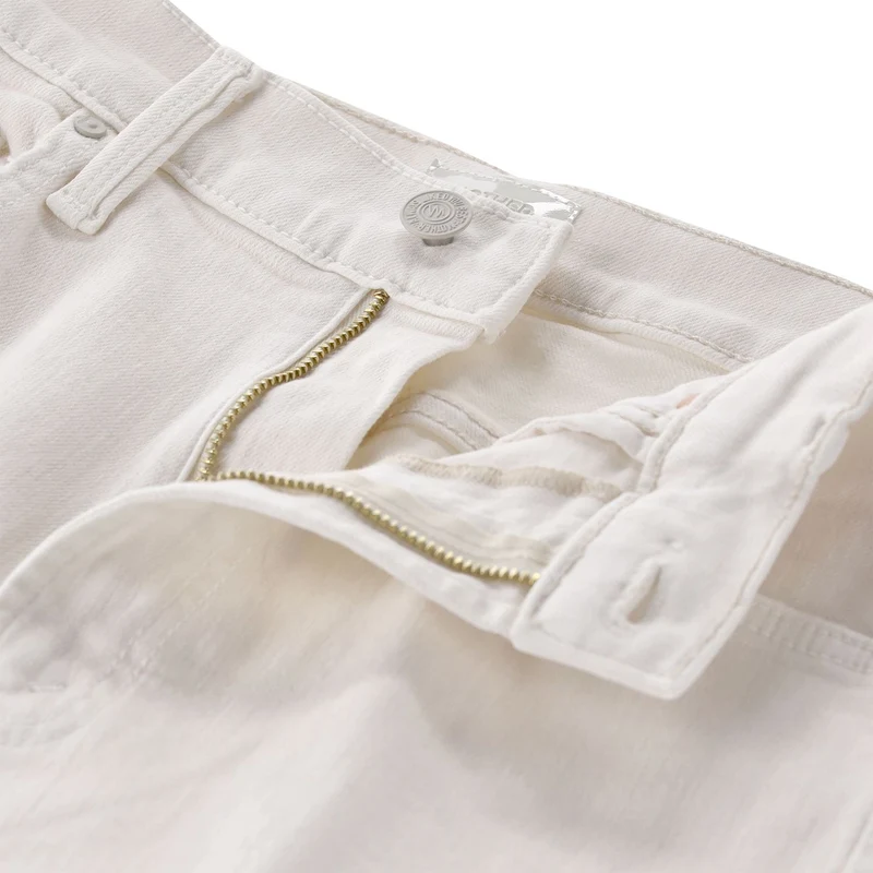 Cropped Straight-Leg Jeans