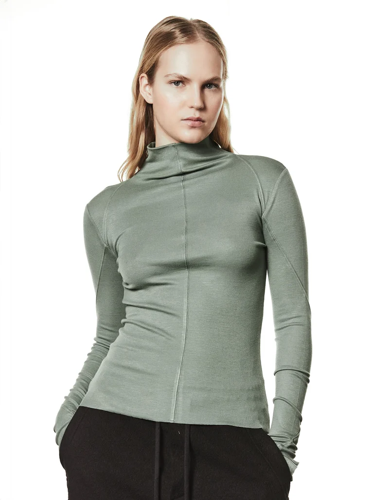 Longsleeve mit Stehkragen
