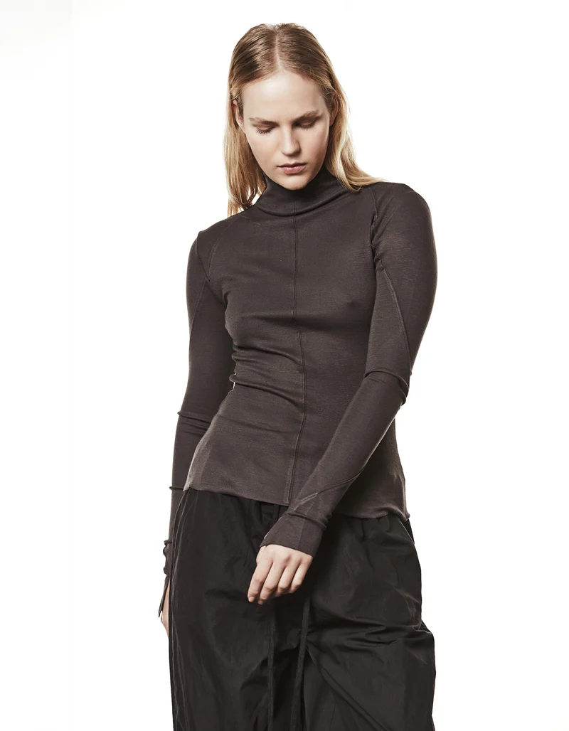 Longsleeve mit Stehkragen