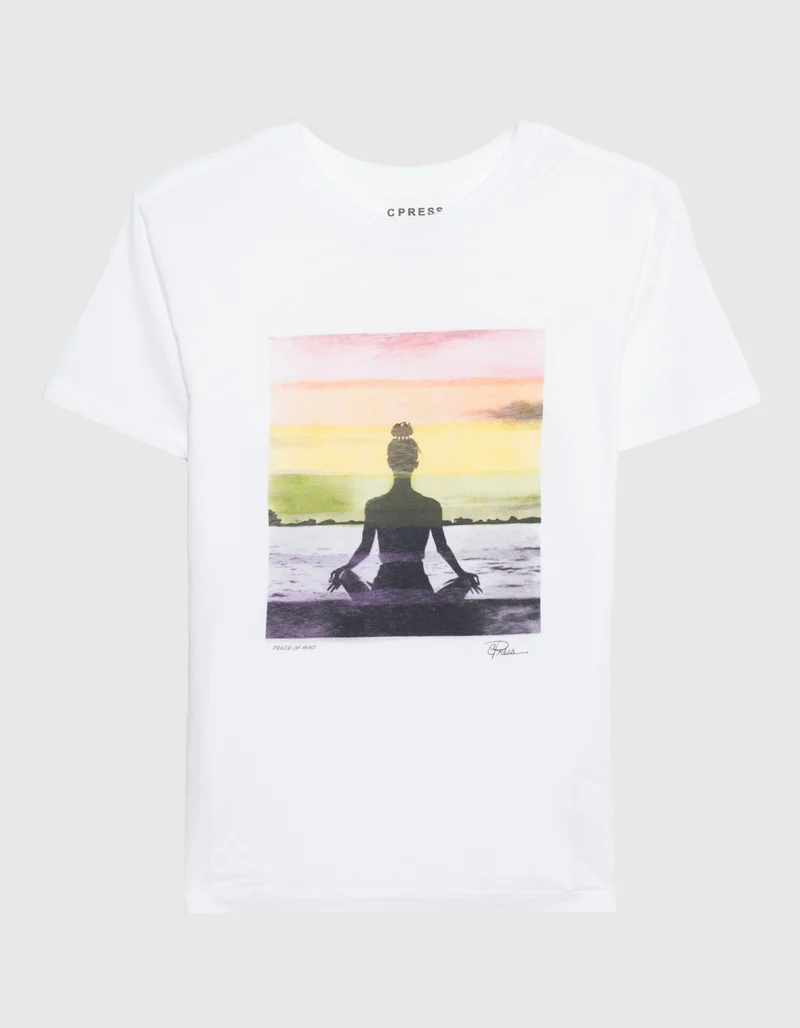 Bedrucktes T-Shirt Peace of Mind Mushie