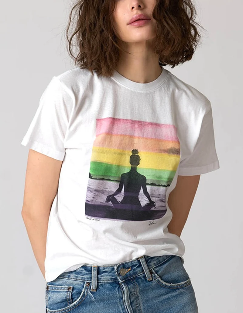 Bedrucktes T-Shirt Peace of Mind Mushie