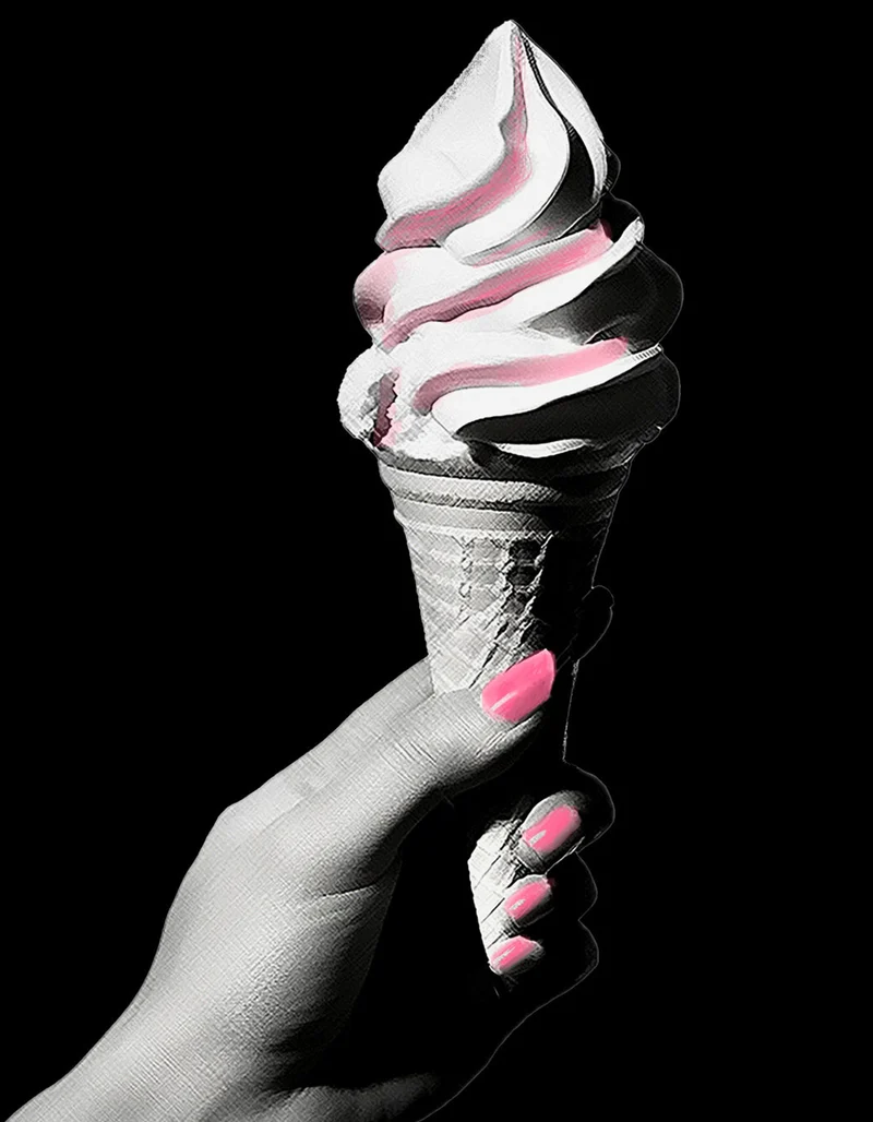 Bedrucktes T-Shirt Soft Serve Mushie