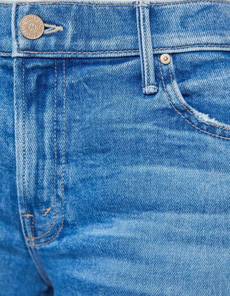 Cropped Wide-Leg Jeans The Swisher Sneak Fray