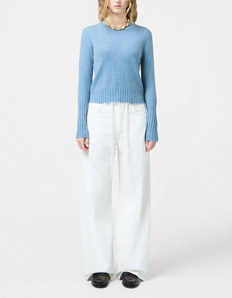 Feinstrick-Kaschmir-Pullover Shrunken