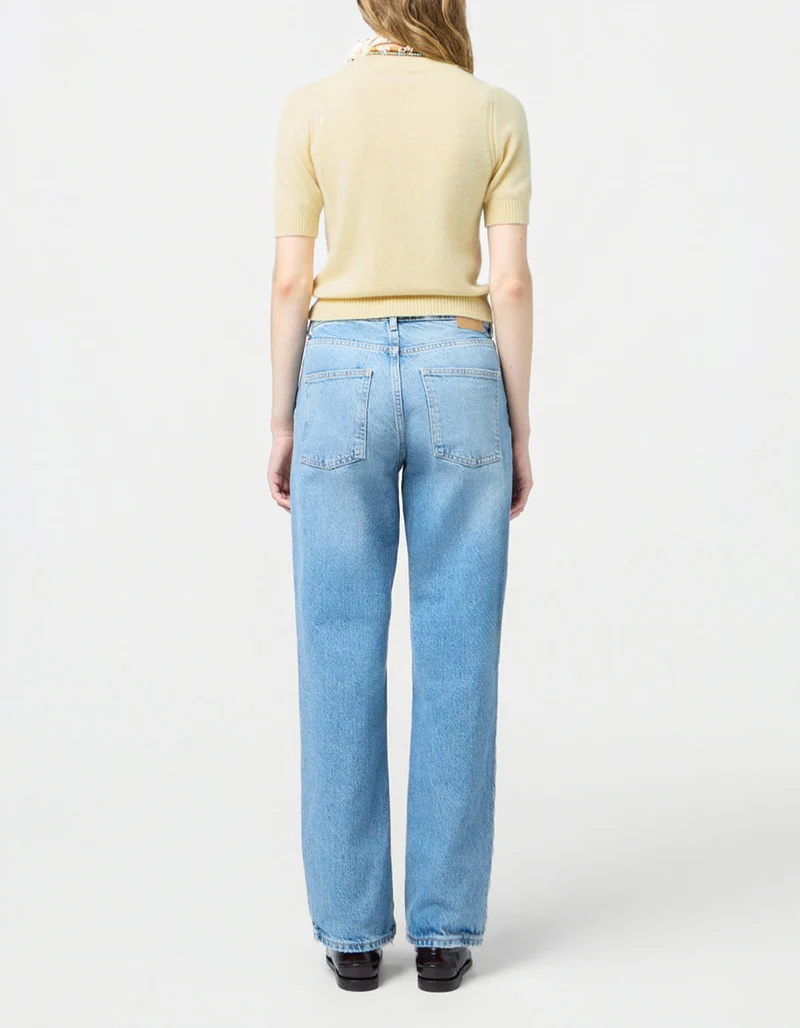 Cropped Kaschmir-Strick T-Shirt