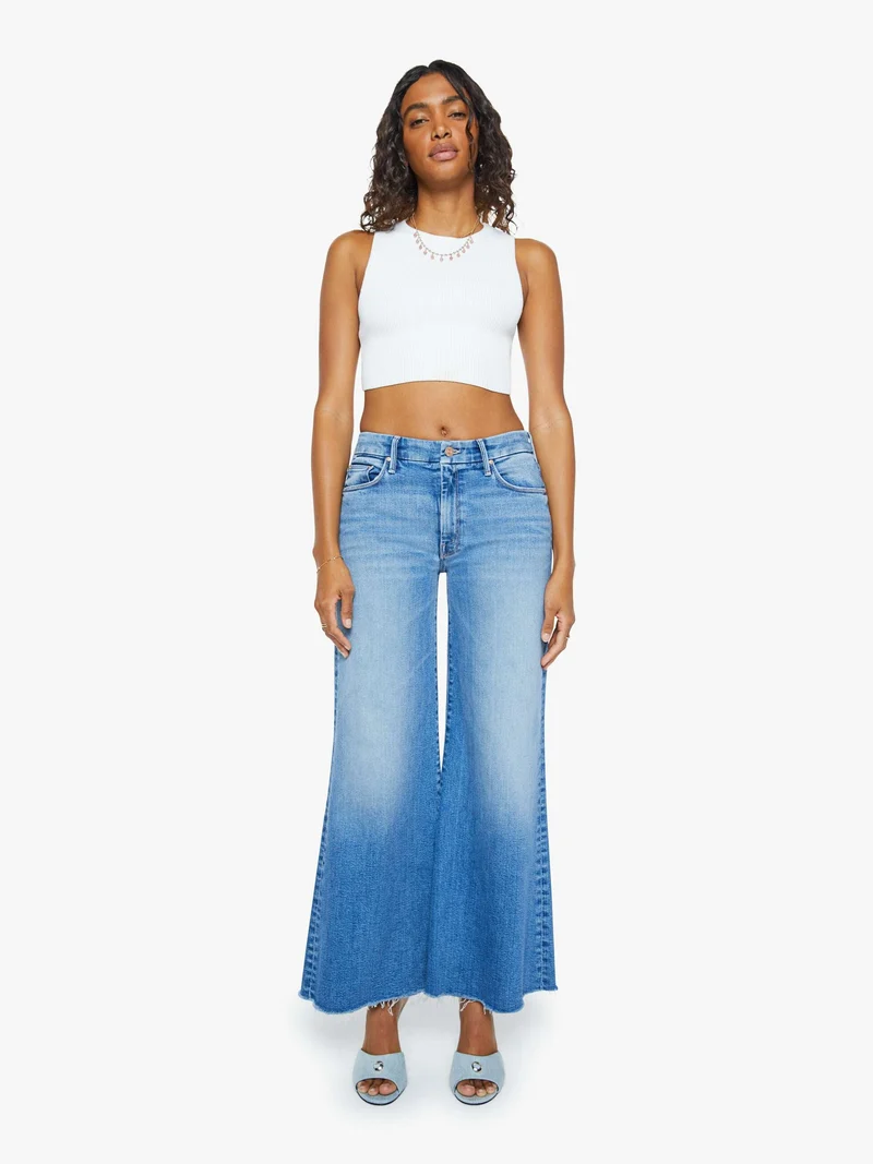 Wide-Leg Jeans The Roller Fray