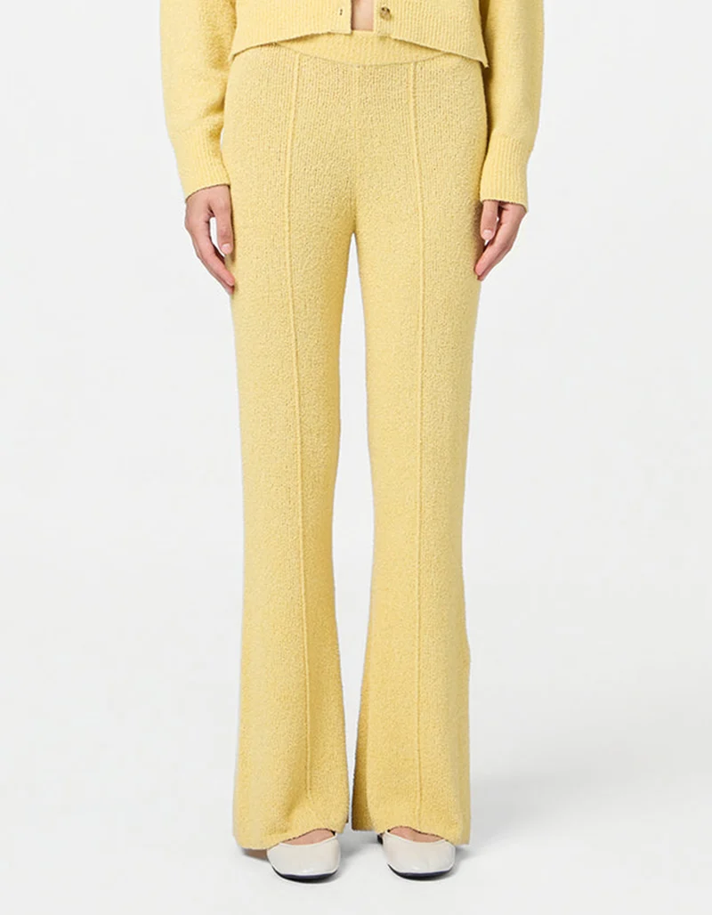 Flare-Leg Boucle Strickhose