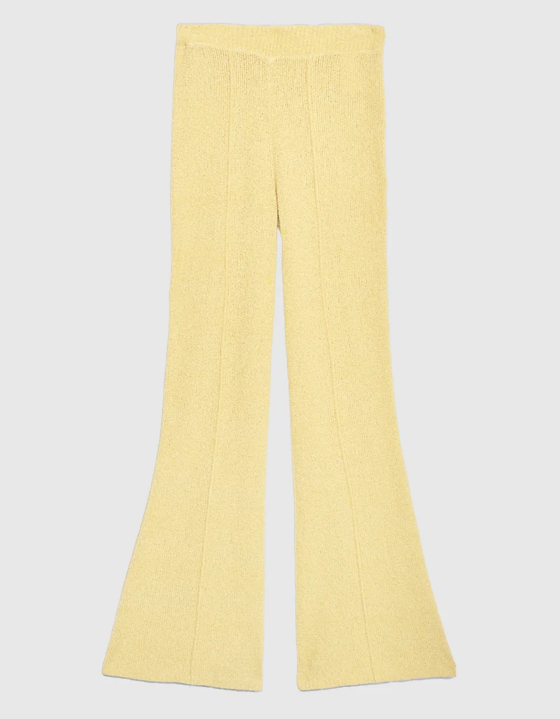 Flare-Leg Boucle Strickhose