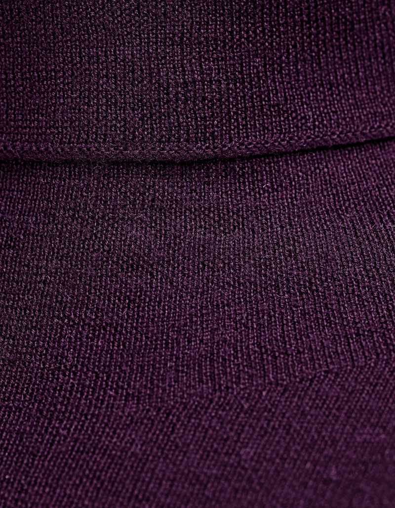 Feinstrick-Rollkragen-Pullover aus Merinowolle