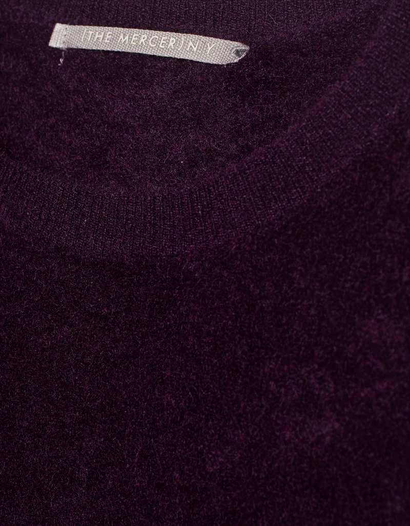 Fuzzy Kurzarm-Kaschmir-Pullover Hurghada